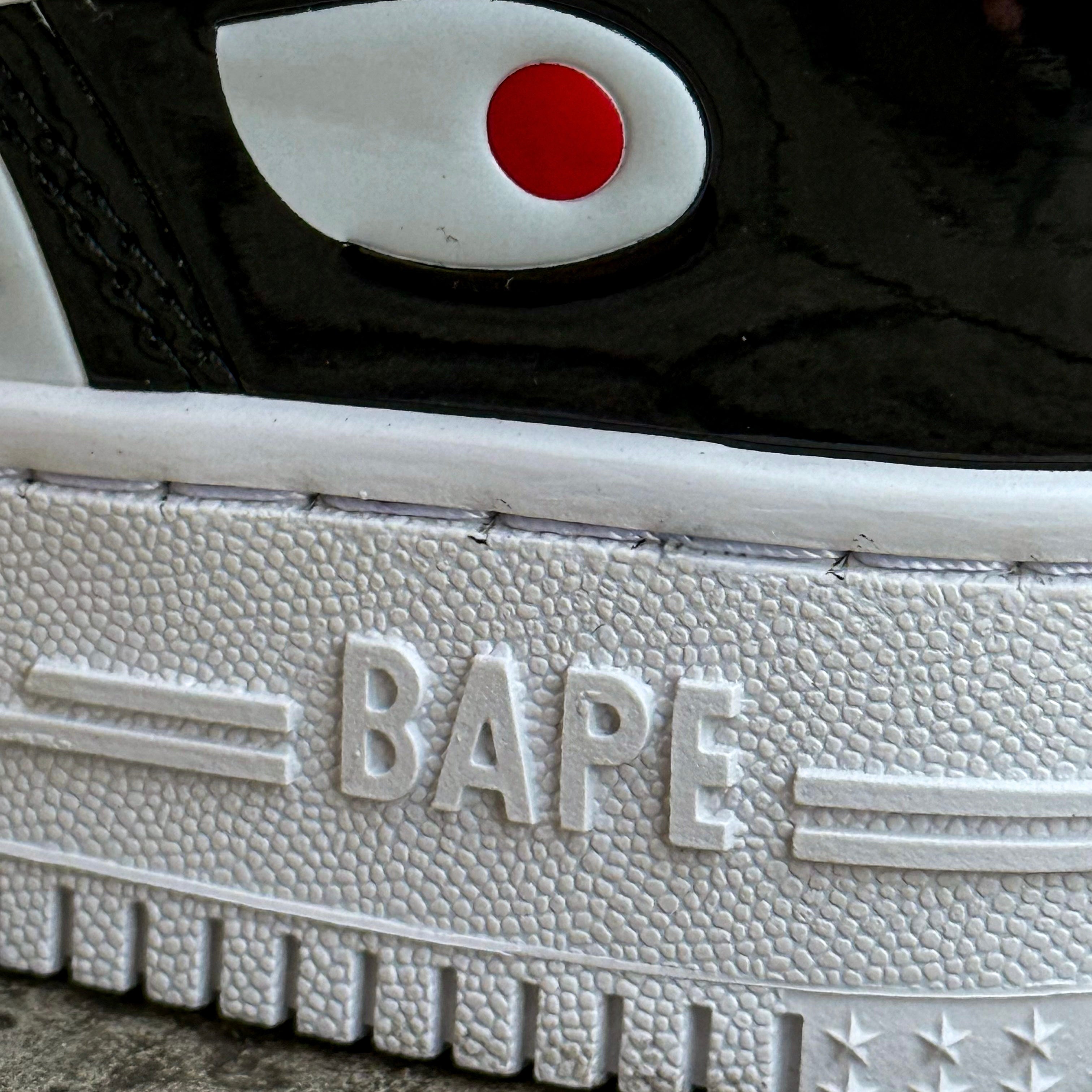A BATHING APE BAPE STA LOW / BLOCK SHARK BLACK