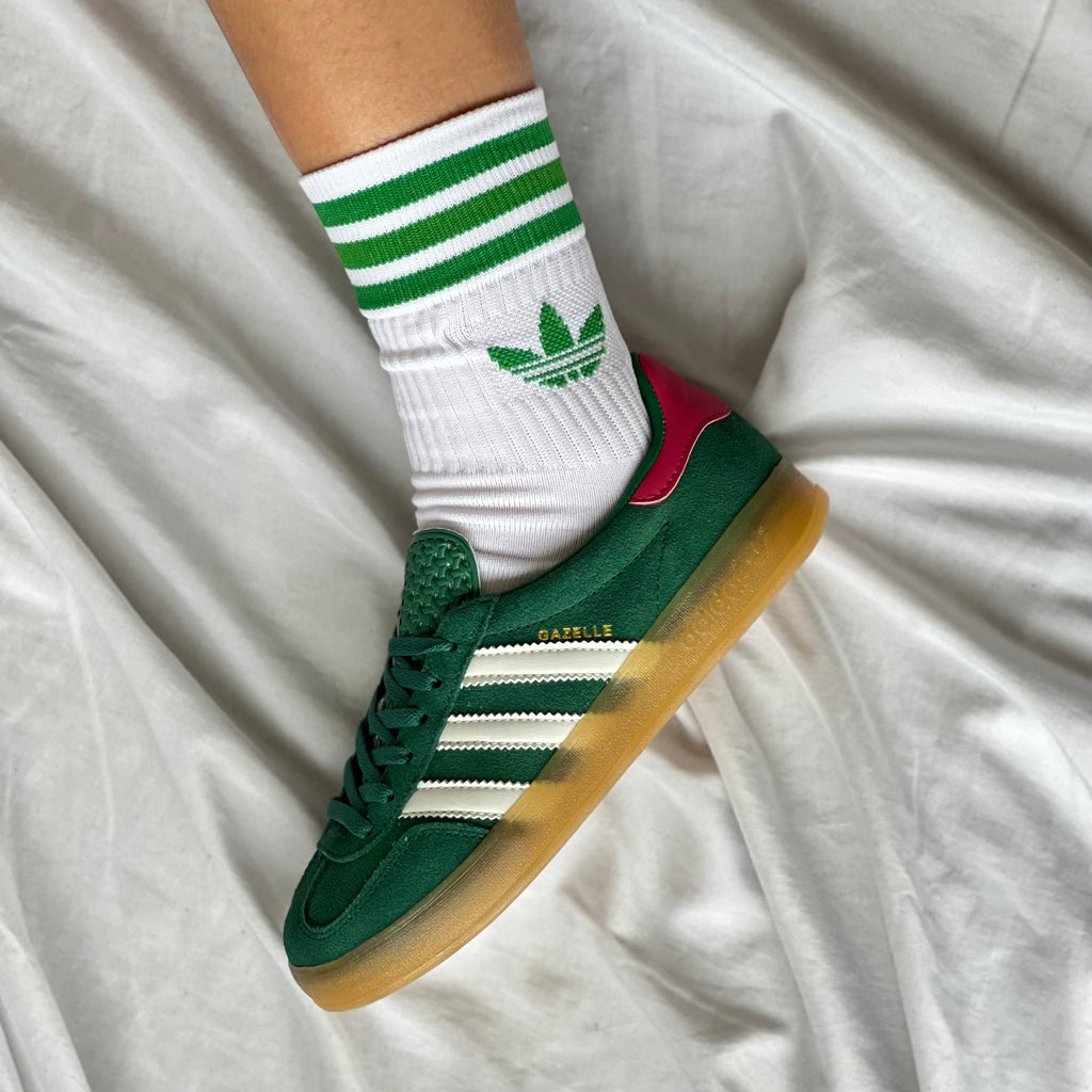 ADIDAS GAZELLE INDOOR / COLLEGIATE GREEN LUCID PINK