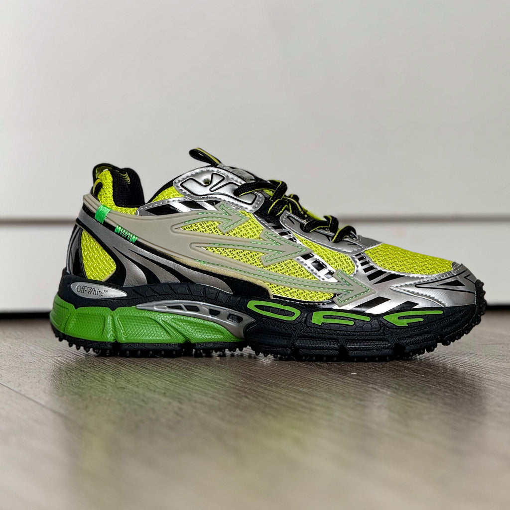 OFF WHITE / BE RIGHT BACK / SILVER GREEN FLUO