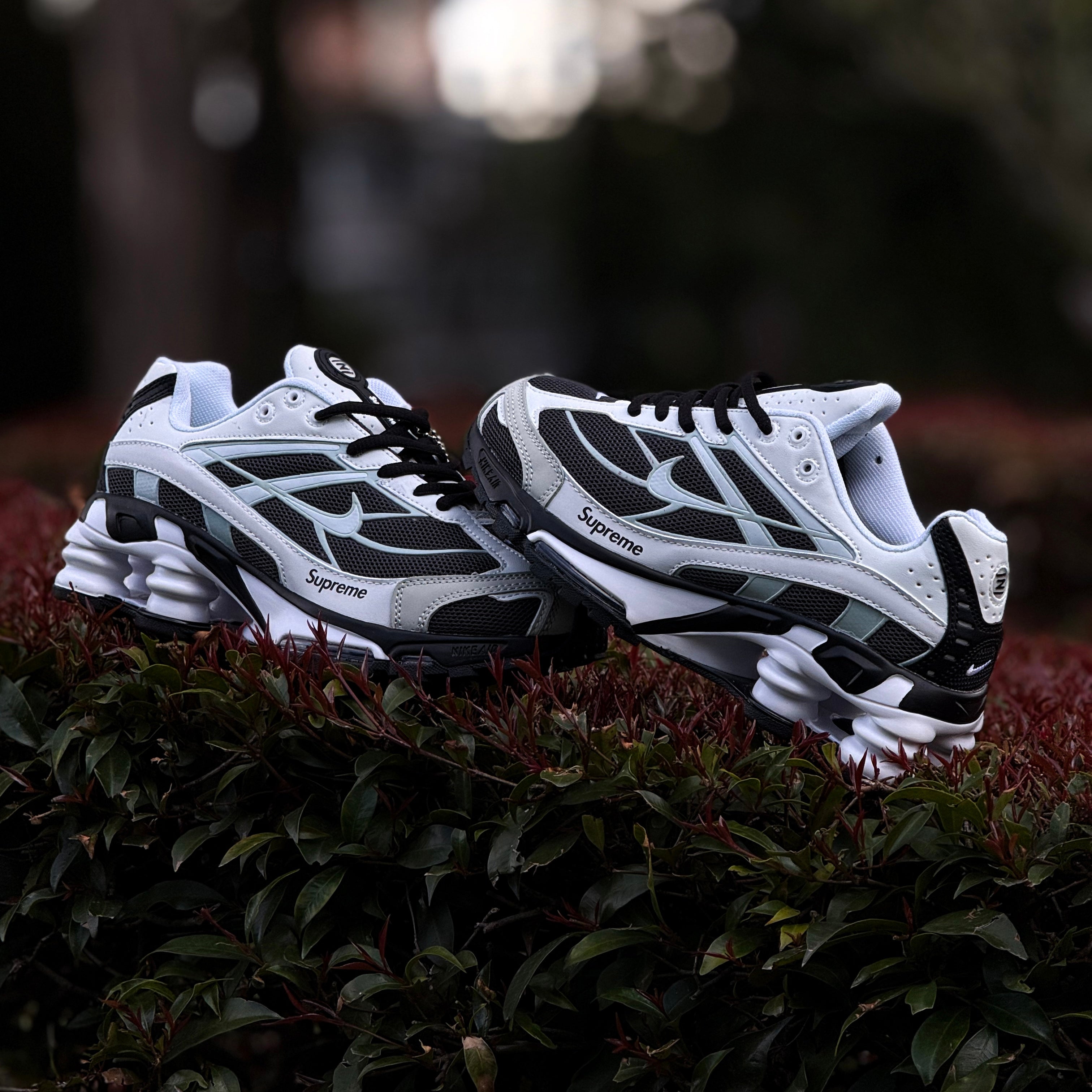 NIKE SHOX RIDE 2 / SUPREME BLACK WHITE