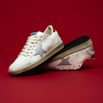 GOLDEN GOOSE BALL-STAR LOW / WHITE NAPPA RED OR