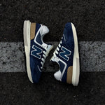 NEW BALANCE 574 / NAVY WHITE BEIGE