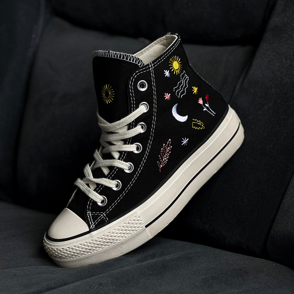 CONVERSE FLOWERS / BLACK
