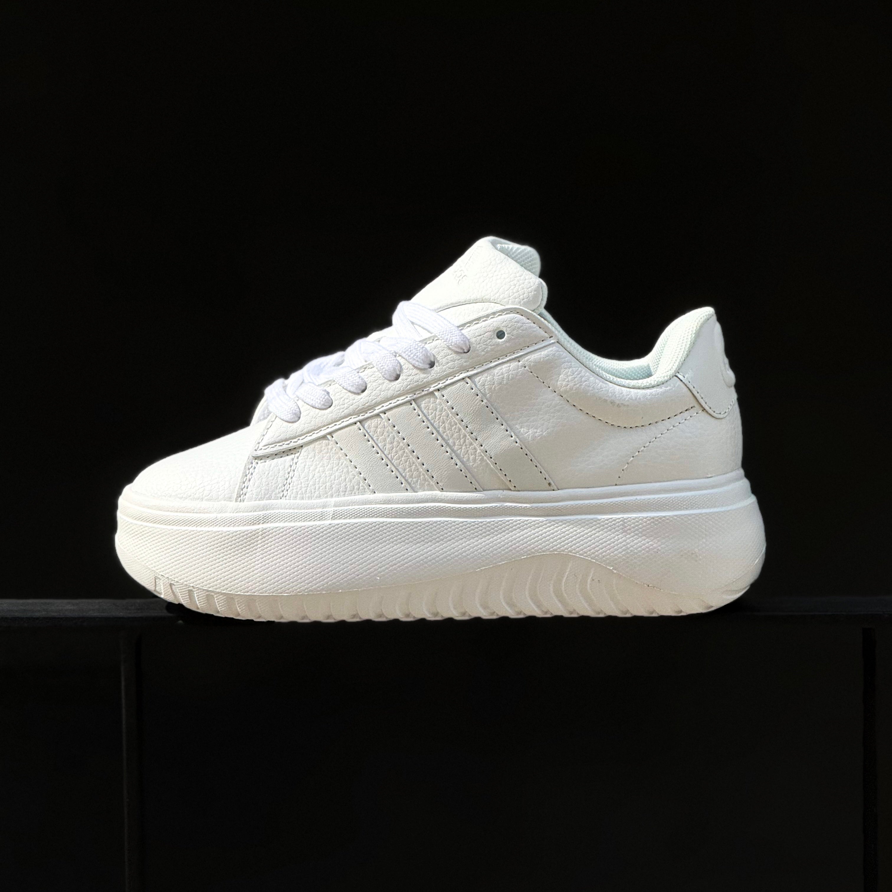 ADIDAS GRAND COURT PLATFORM / CLOUD WHITE