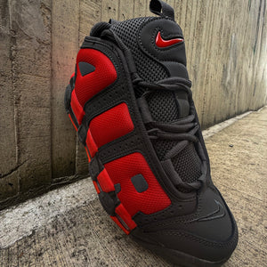 NIKE AIR  UPTEMPO LOW / DARK GREY LIGHT CRIMSON