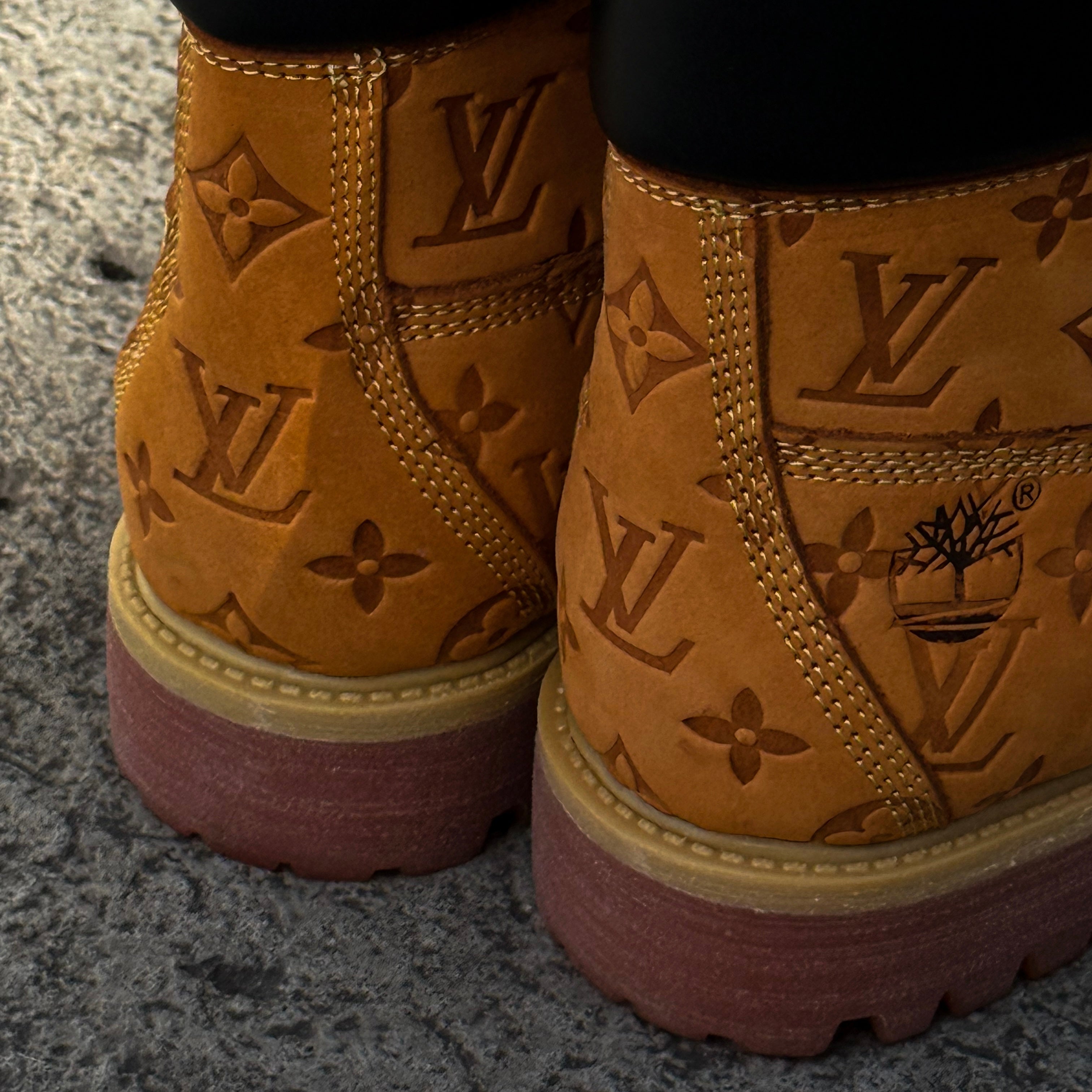 TIMBERLAND LOUIS VUITTON 6 ANKLE BOOT / WHEAT MONOGRAM