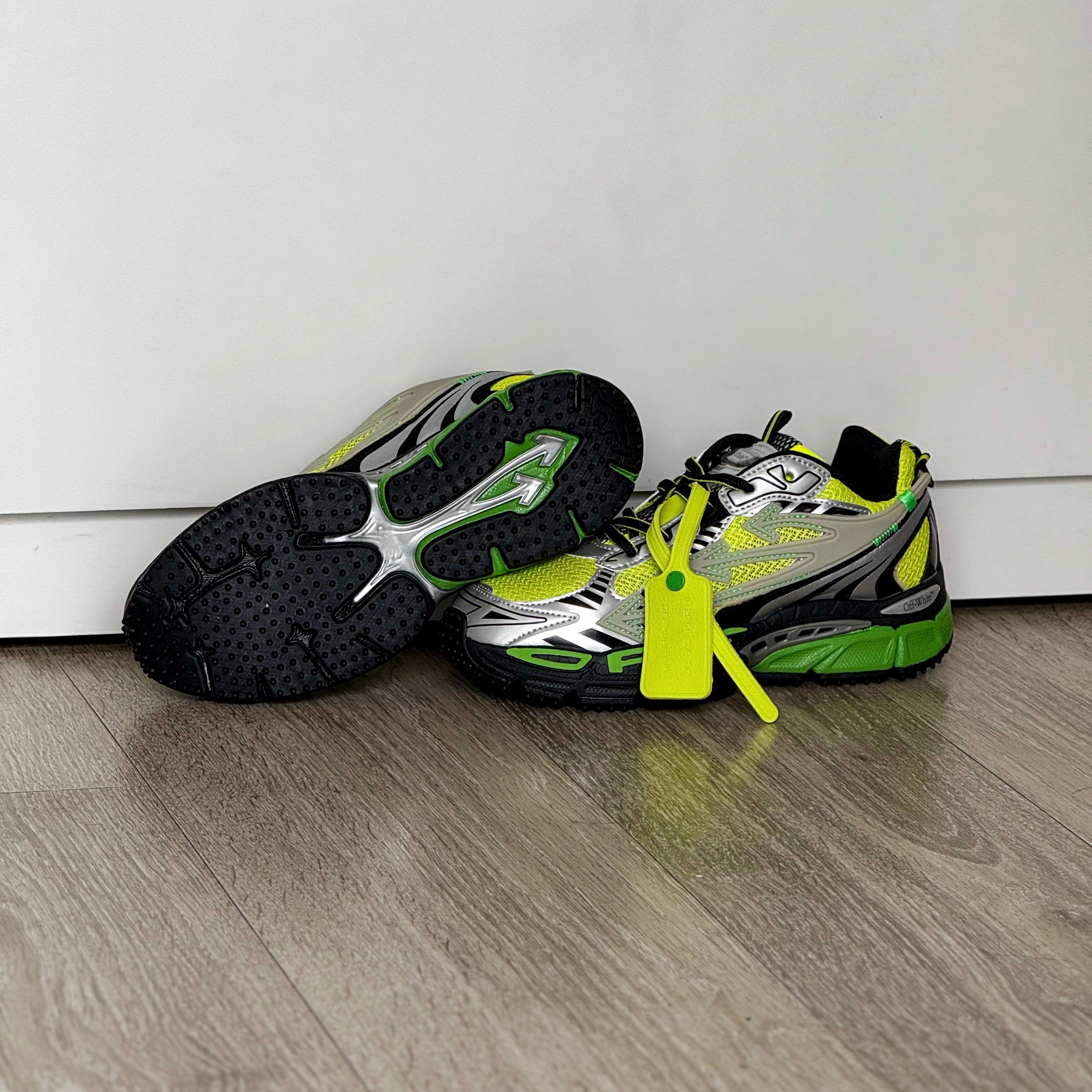 OFF WHITE / BE RIGHT BACK / SILVER GREEN FLUO