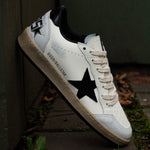 GOLDEN GOOSE BALL STAR / WHITE NAPPA OR