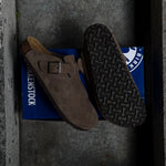BIRKENSTOCK BOSTON / SUEDE TAUPE OR