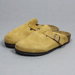 BIRKENSTOCK BOSTON SUEDE / LATTE CREAM OR