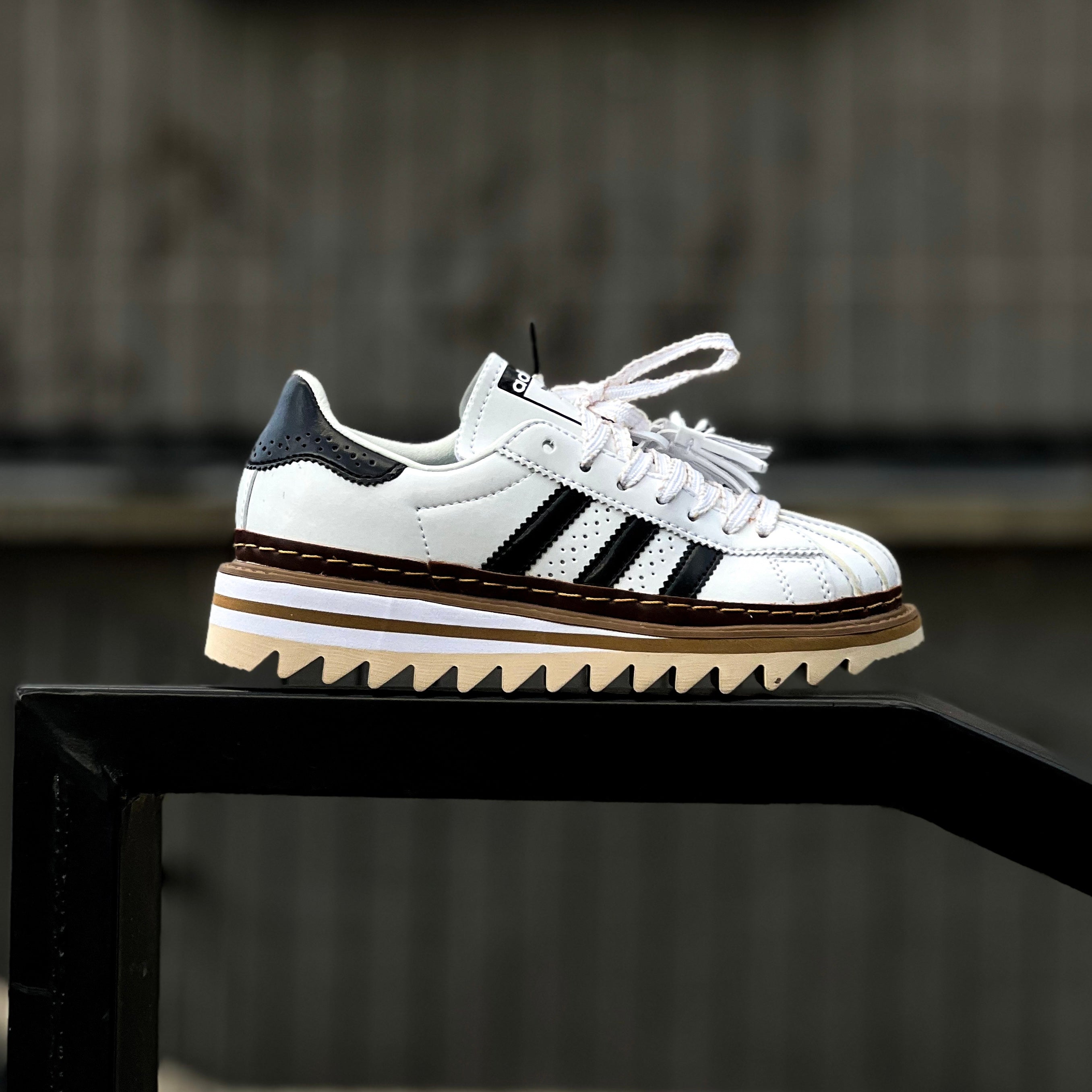 ADIDAS SUPERSTAR CLOT / EDISON CHEN WHITE CRYSTAL SAND