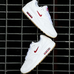 NIKE AIR MAX 1 PREMIUM / WHITE RED