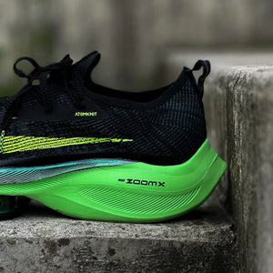 NIKE AIR ZOOM ALPHAFLY / BLACK ELECTRIC GREEN
