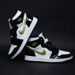 AIR JORDAN 1 MIND / PATENT BLACK GOLD