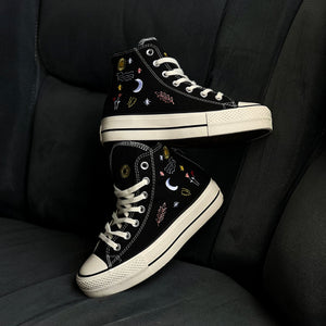 CONVERSE FLOWERS / BLACK