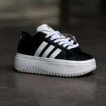 ADIDAS GRAND COURT PLATFORM / CLOUD BLACK