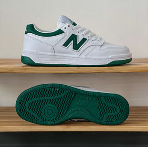 New Balance 480 / White Nightwatch Green