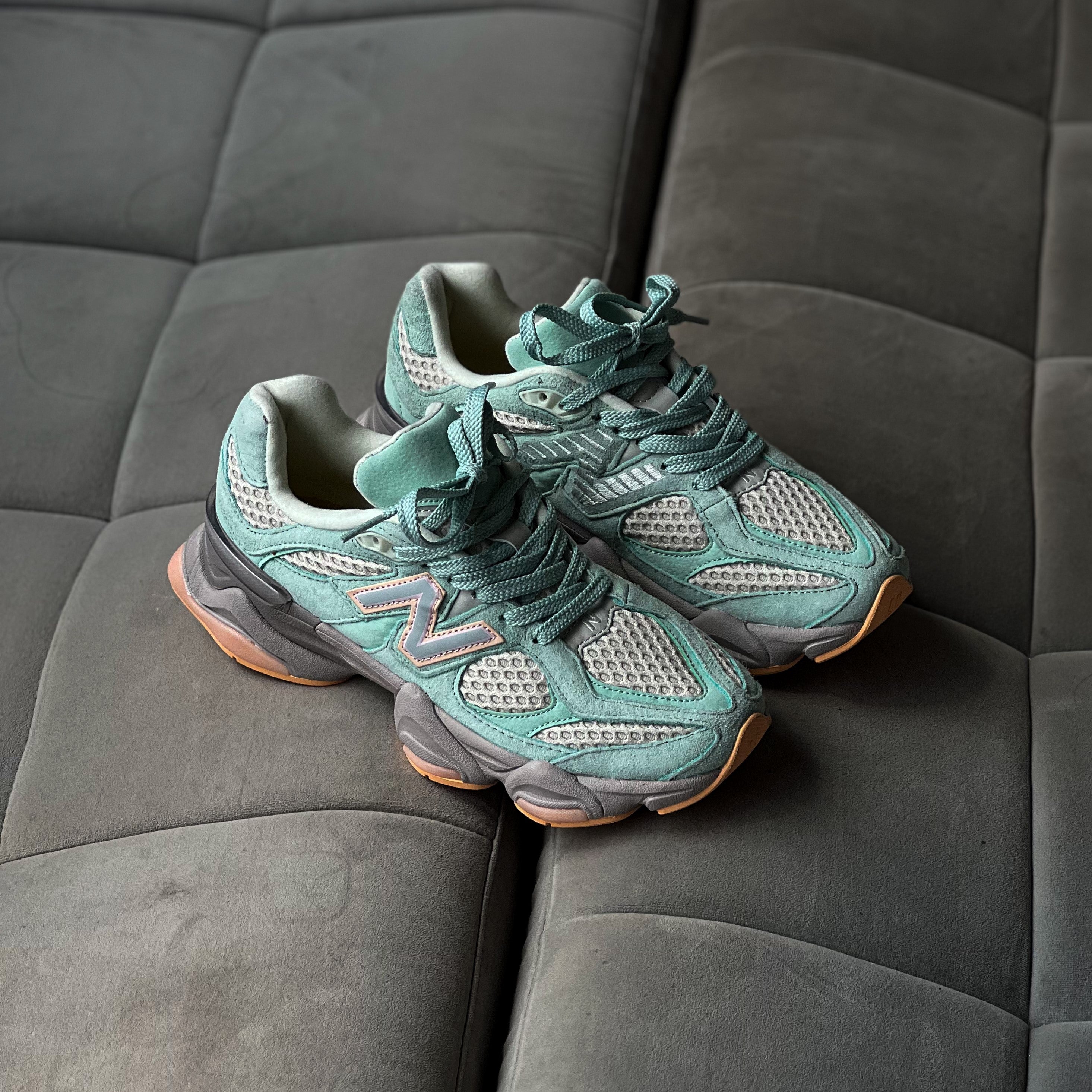 New Balance 9060 / The Whitaker Group Missing Pieces Silver Moss Green