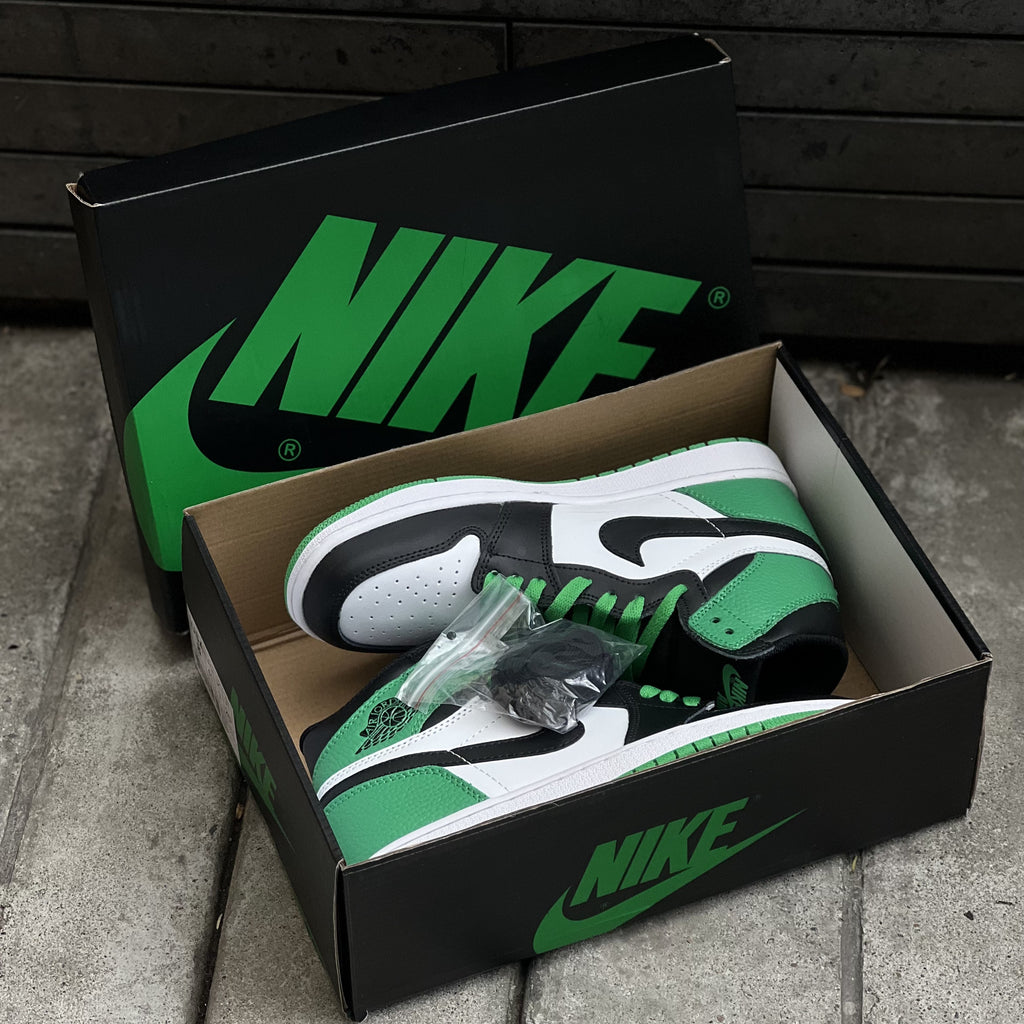 Air Jordan I / Nobuck Green - High