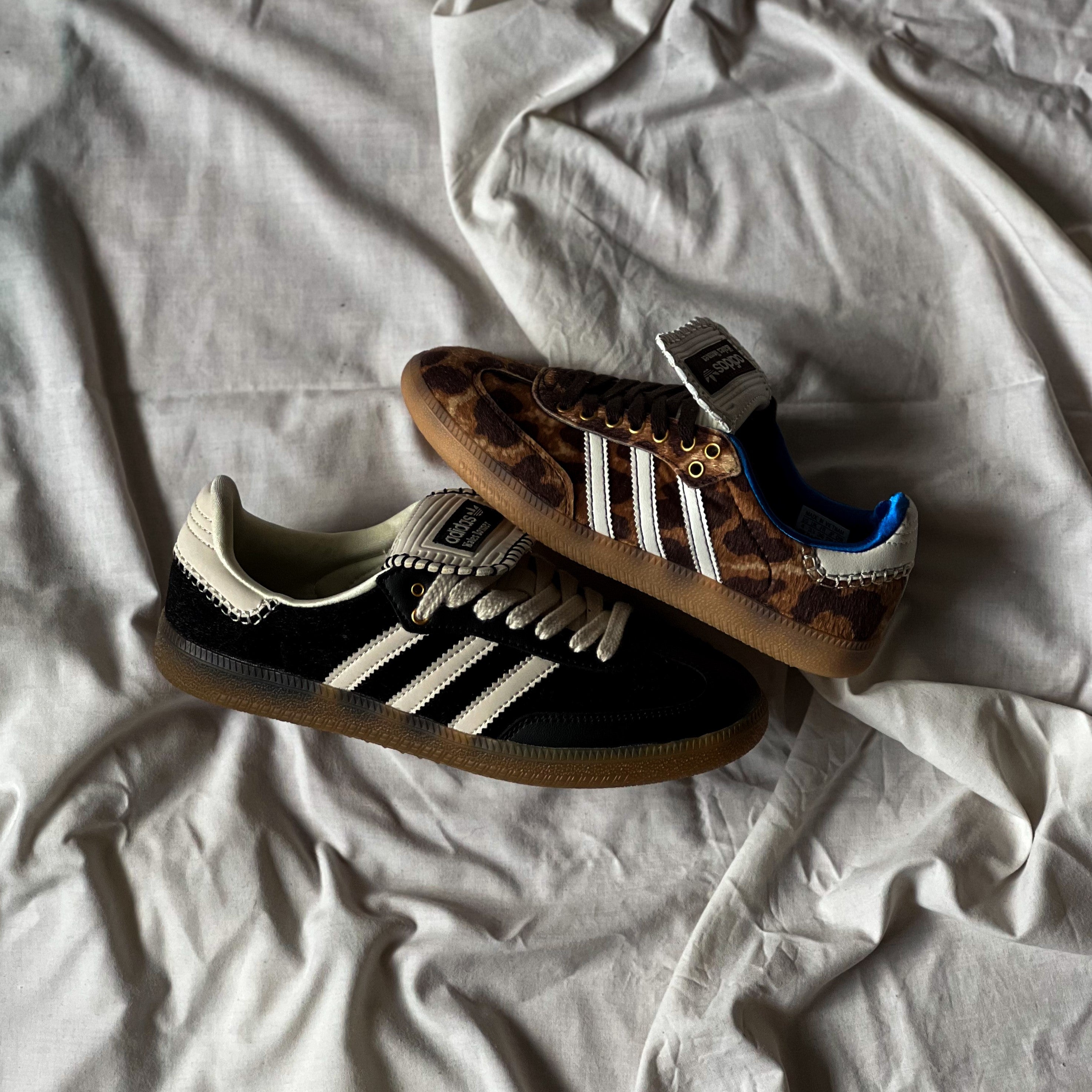 Adidas Samba /  Wales Bonne Pony Tonal Black - Leopard
