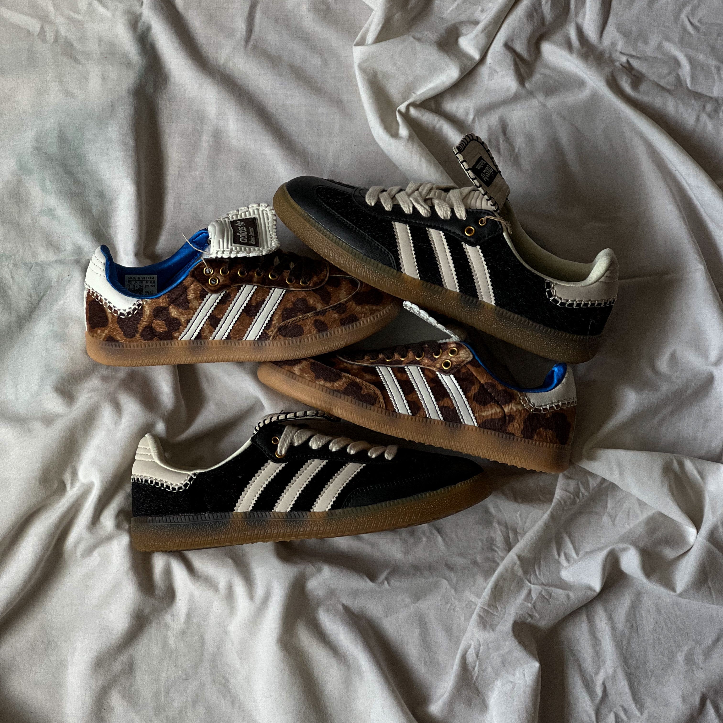 Adidas Samba /  Wales Bonne Pony Tonal Black - Leopard