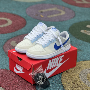 NIKE DUNK  / White Grey Royal Blue - Low